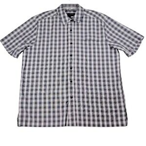 5.11 Tactical Black White Plaid Utility Short Sleeve Button Down Shirt 3X